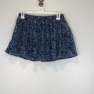 Abercrombie & fitch XS blue and white skirt